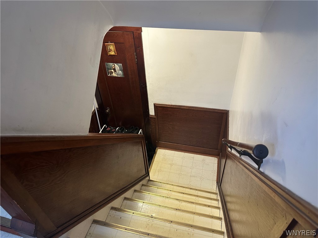 28 Paul Place Buffalo, NY 14210 - Photo 17 of 23 rear staircase