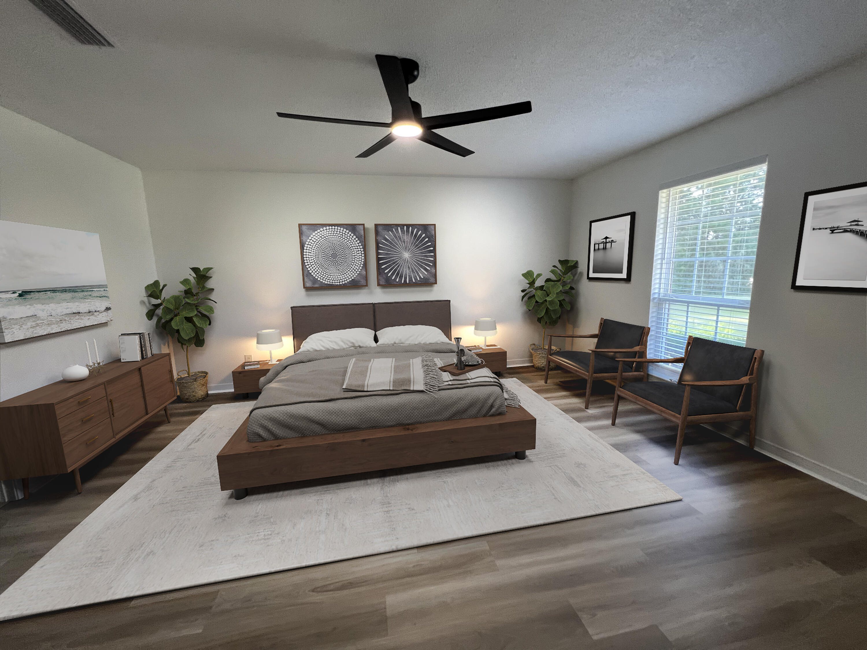 5330 John Lowery Road Jay, FL 32565 - Photo 20 of 30 a bedroom with a large bed and a couch