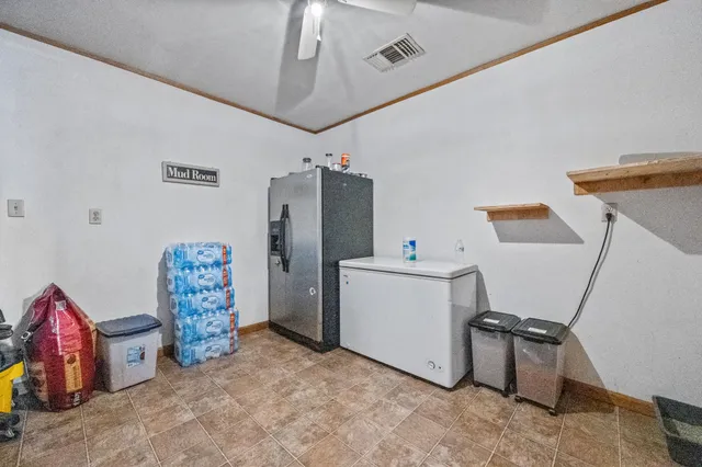 a room with storage and utility