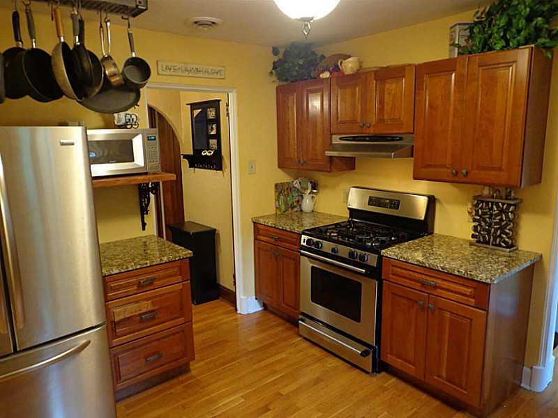 508 Bevington Road Forest Hills, PA 15221 - Photo 11 of 25 Kitchen. Newer Kitchen with beautiful wood cabinets and hardwood flooring.