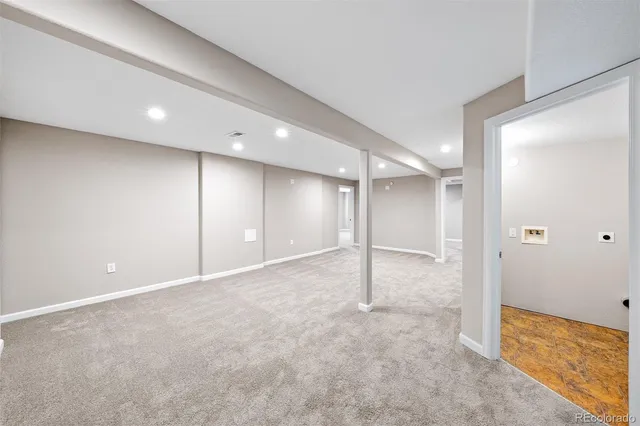 a view of an empty room