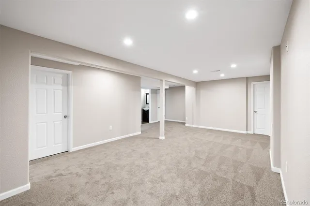 a view of an empty room