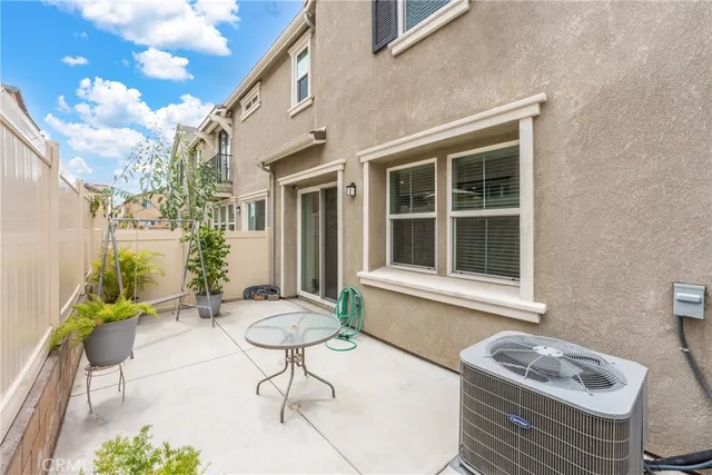 a house view with a seating space