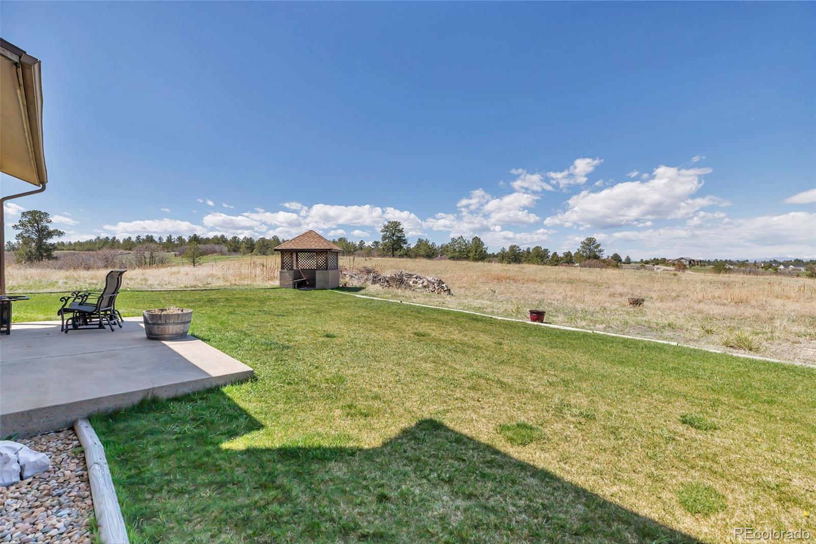 1493 Flintwood Road Franktown, CO 80116 - Photo 17 of 31 a view of a lake with houses in the background