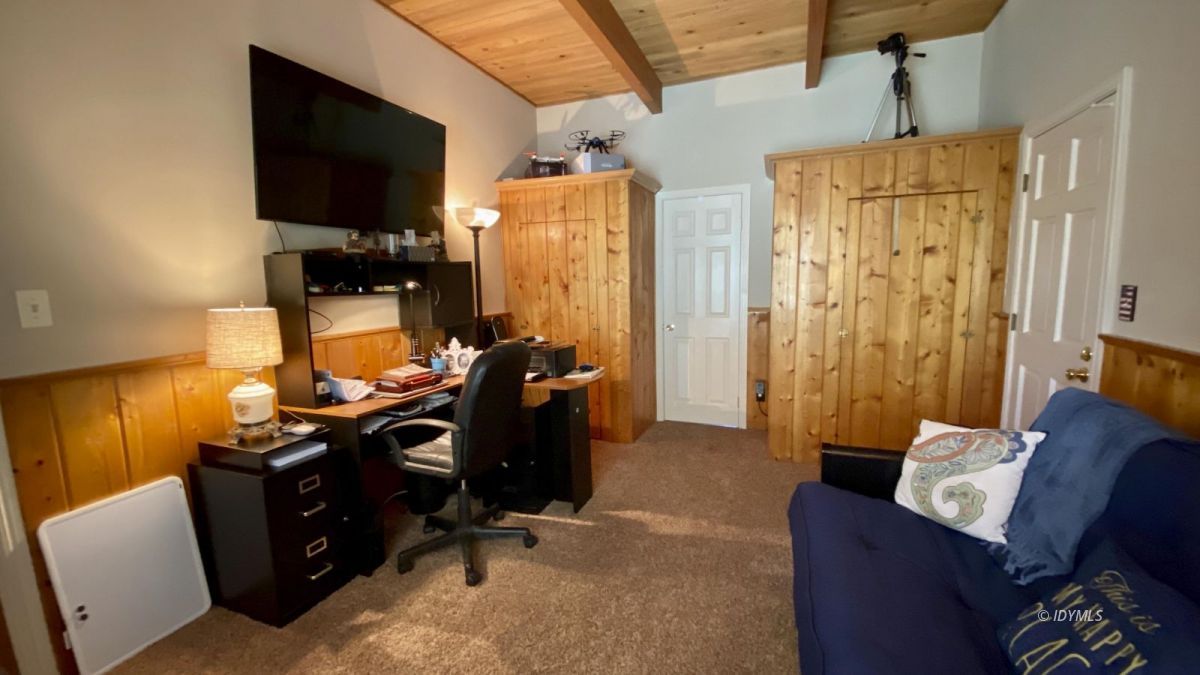 52905 Tollgate Road Idyllwild, CA 92549 - Photo 54 of 91 a view of workspace with wooden floor windows