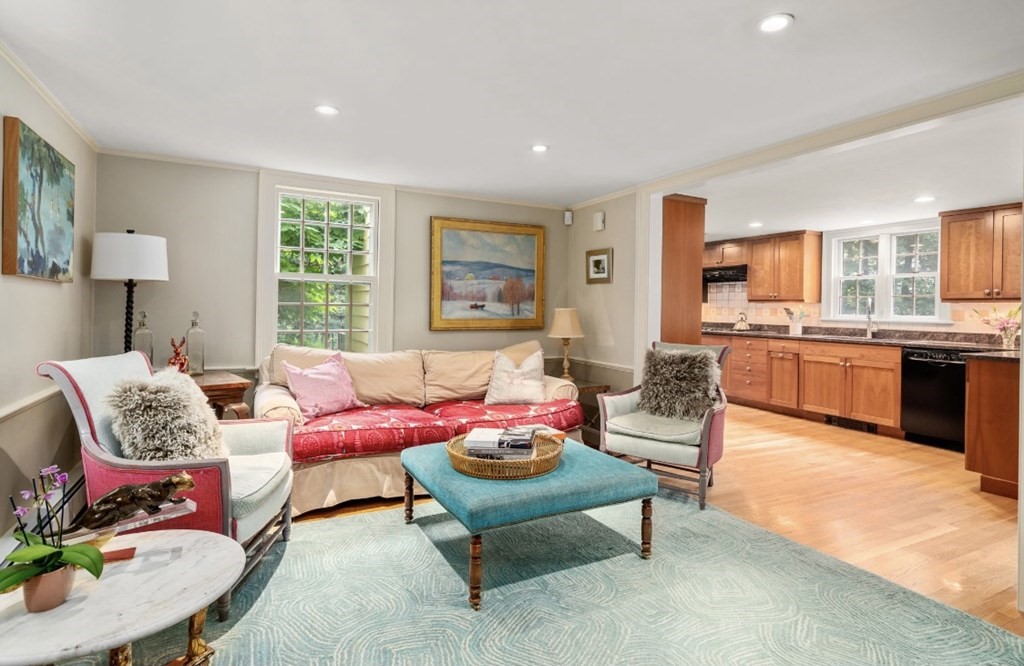 217 Conant Road Weston, MA 02493 - Photo 16 of 30 a living room with furniture and windows