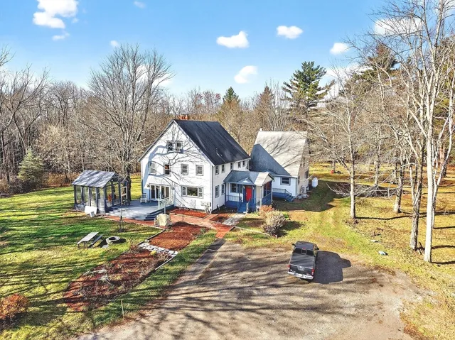 a view of building with trees