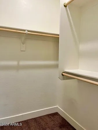 a close view of closet