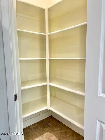 a view of a room with rack on the wall