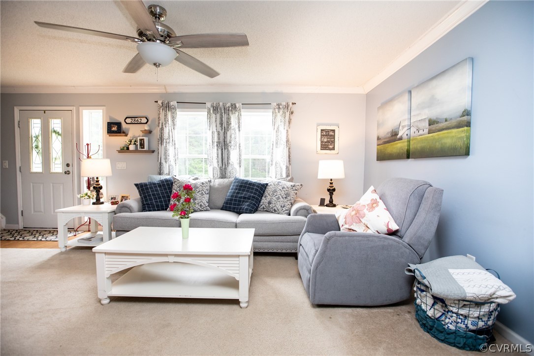 2862 Stage Coach Road Farmville, VA 23901 - Photo 6 of 48 a living room with furniture and a large window
