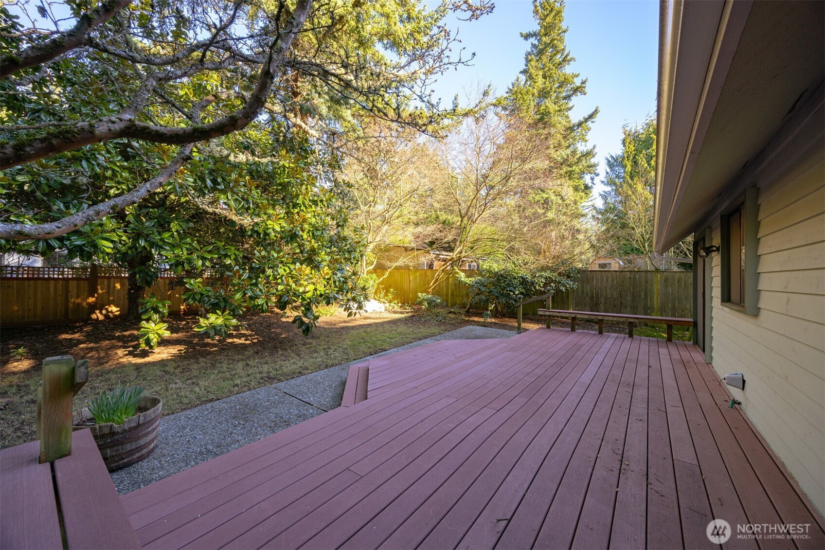 413 Viewcrest Road Bellingham, WA 98229 - Photo 33 of 40 a view of outdoor space with wooden floor and yard