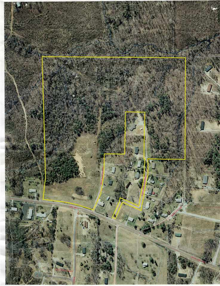 Allie Clay Road Roxboro, NC 27573 - Photo 23 of 23 Aerial view taken from person county gis mapping indicates approx property lines highlighted Aerial view