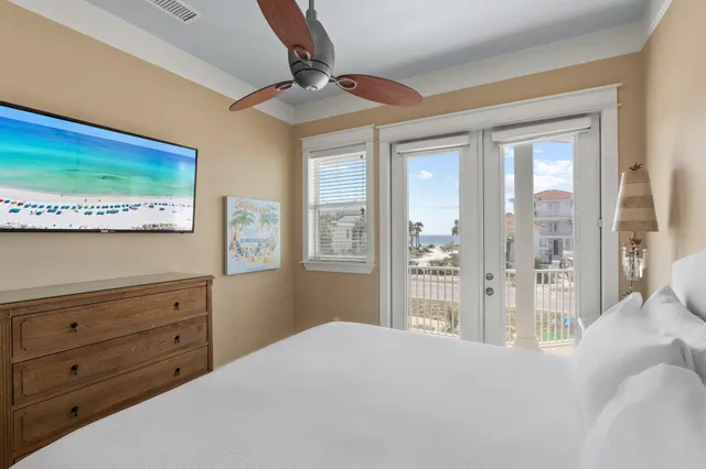 a view of a balcony with city view