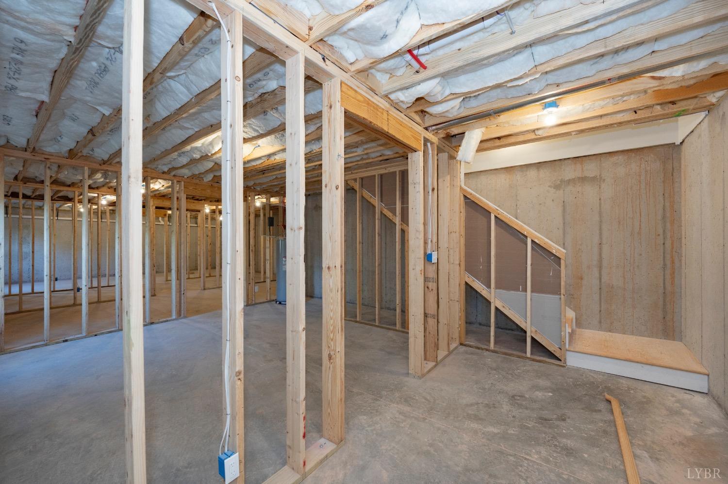 2329 Perrowville Road Forest, VA 24551 - Photo 47 of 54 Unfinished basement with tons of potential and rough-in plumbing for future expansion