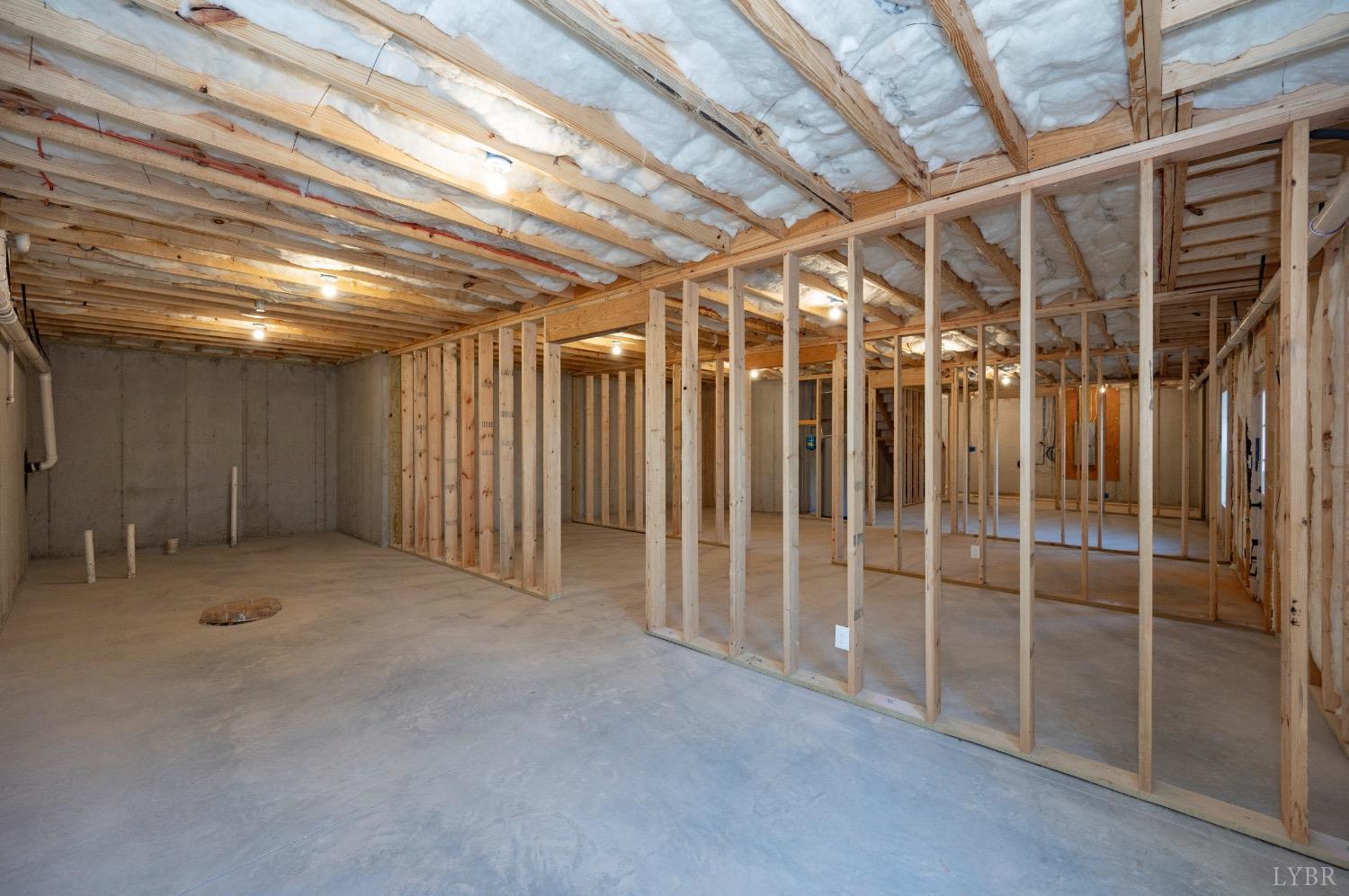 2329 Perrowville Road Forest, VA 24551 - Photo 49 of 54 Unfinished basement with tons of potential and rough-in plumbing for future expansion