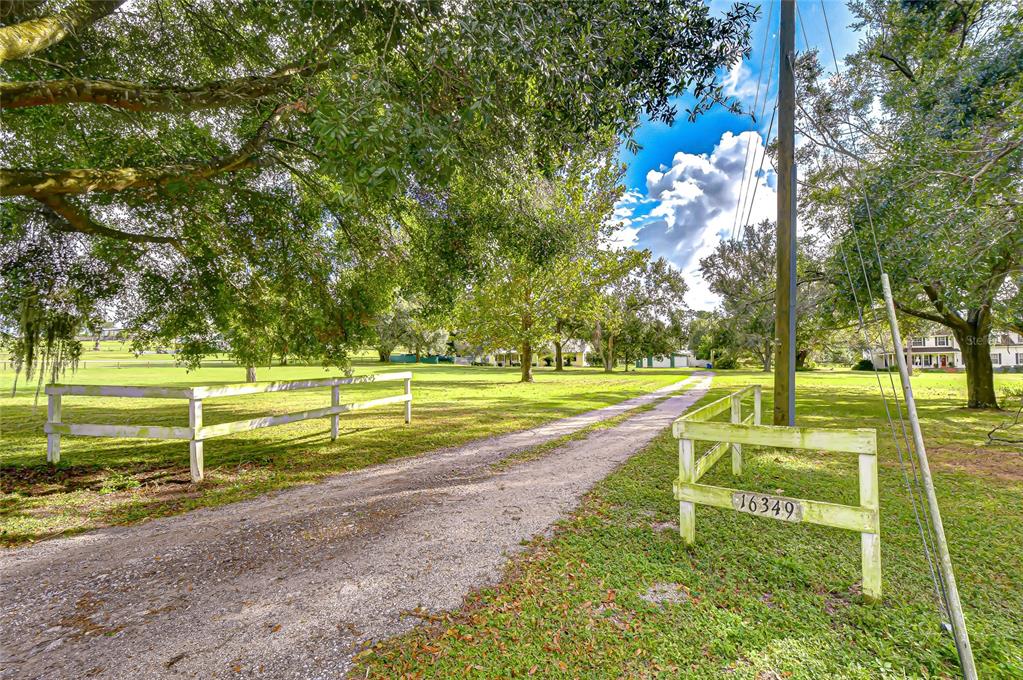 16349 Spring Valley Road Dade City, FL 33523 - Photo 3 of 40 a view of a yard with basketball court