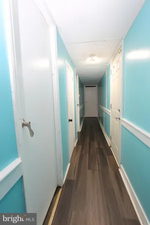 a view of hallway with stairs