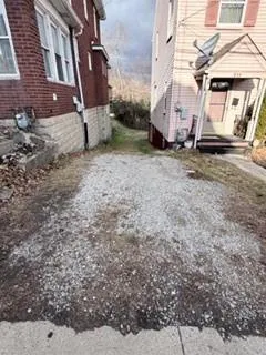 a backyard of a house