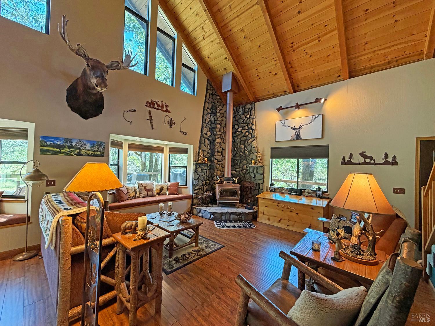 31312 High Point Road Potter Valley, CA 95469 - Photo 9 of 58 a living room with furniture and wooden floor