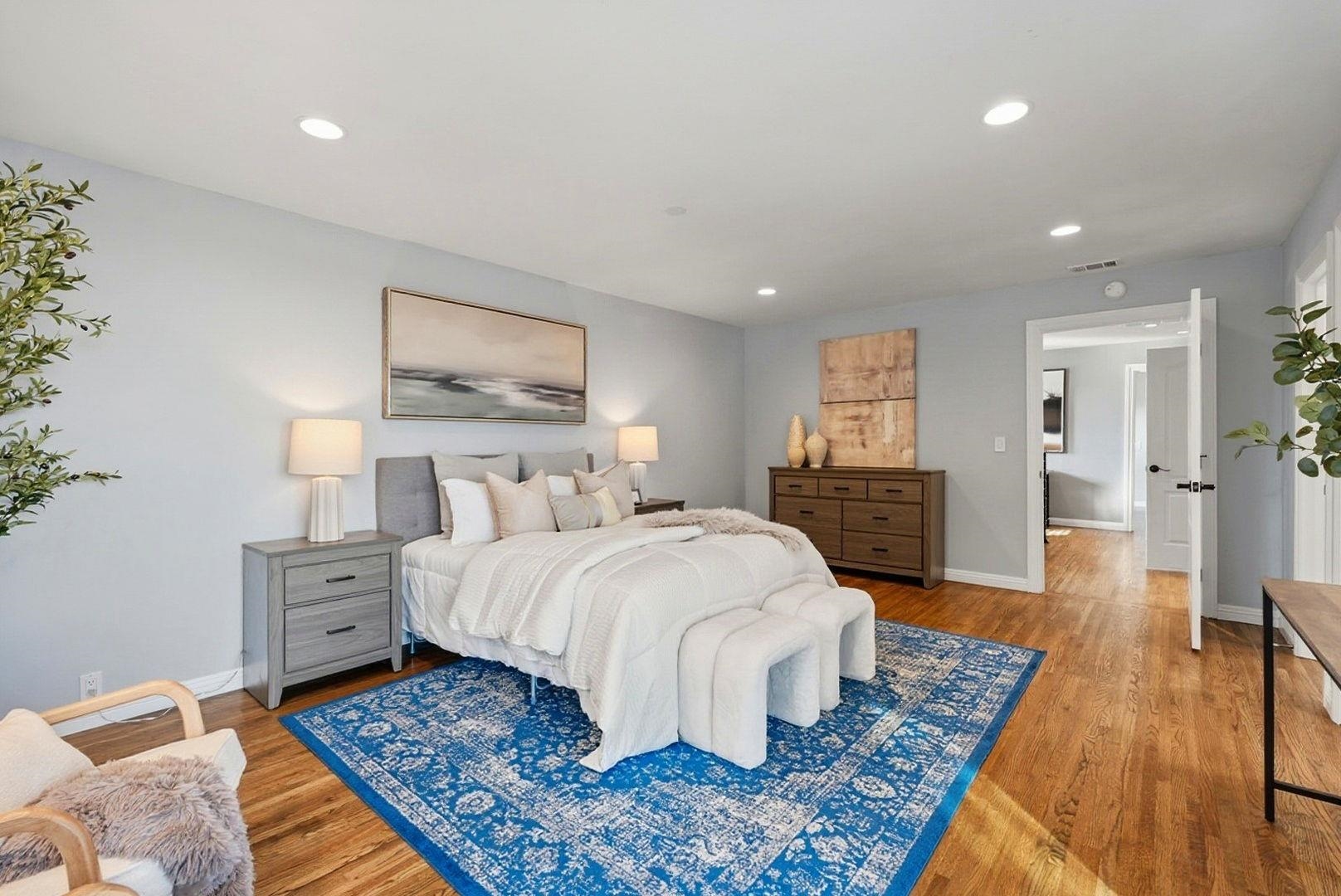 1368 Pegan Common Livermore, CA 94550 - Photo 21 of 47 a bed room with bed and a night stand