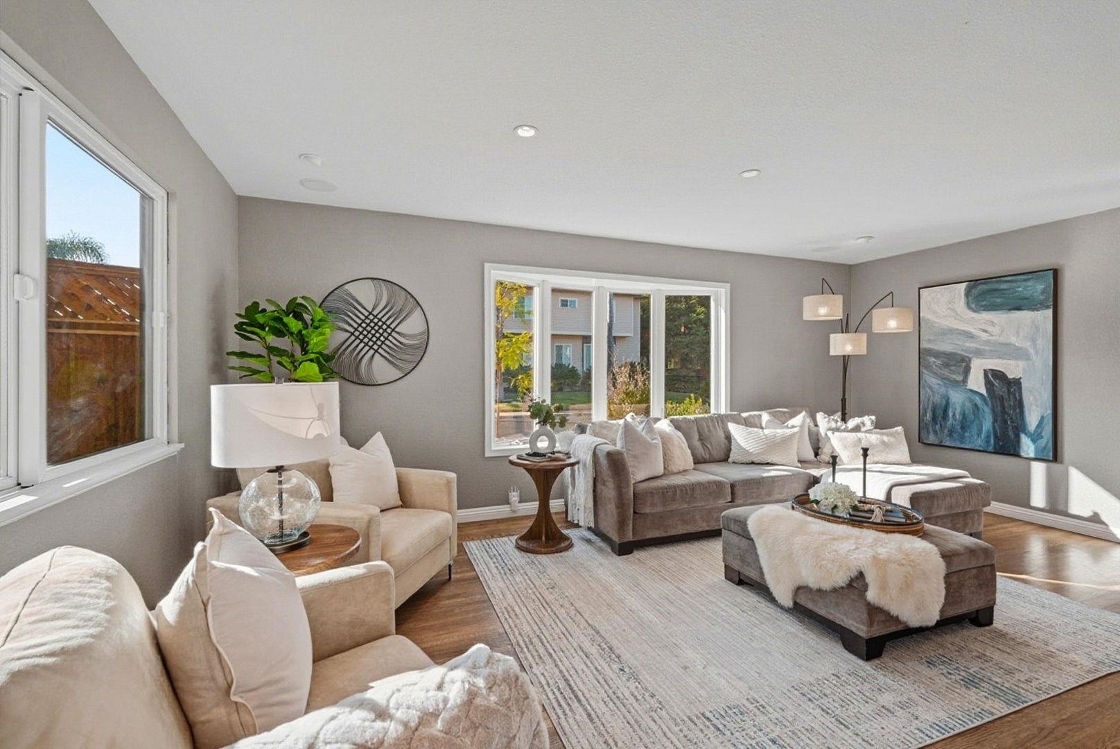 1368 Pegan Common Livermore, CA 94550 - Photo 7 of 47 a living room with furniture and a large window