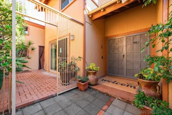 a outdoor living space with furniture