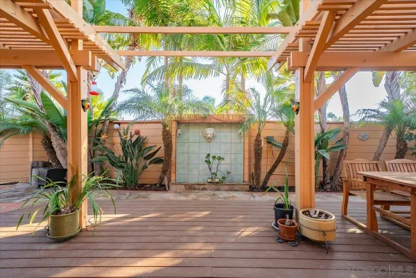 a view of a wooden fence
