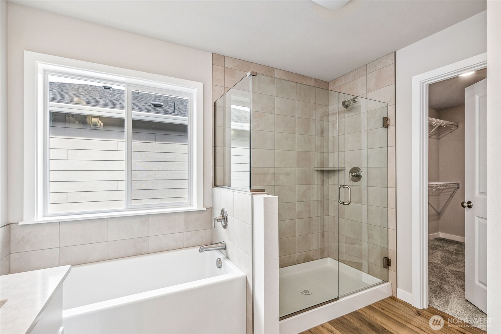 13406 323rd Drive Southeast Sultan, WA 98294 - Photo 24 of 29 a bathroom with a bathtub and a shower
