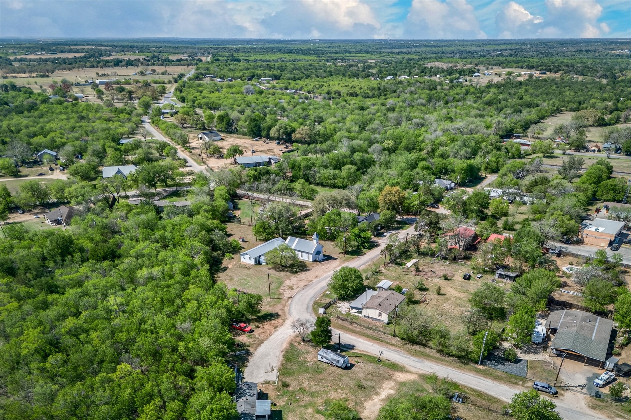 0 Fm 1854 Rd Dale Dale, TX 78616 - Photo 19 of 29 an aerial view of a forest with a yard