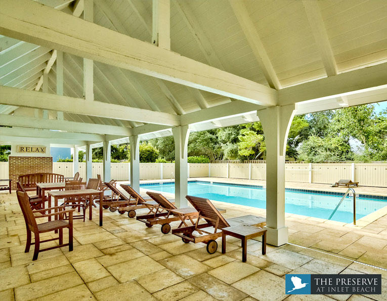 59 Willow Mist Road Inlet Beach, FL 32461 - Photo 3 of 22 a view of a patio with a dining table and chairs