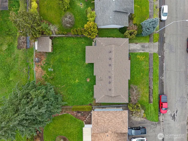 a view of a city with an ocean view