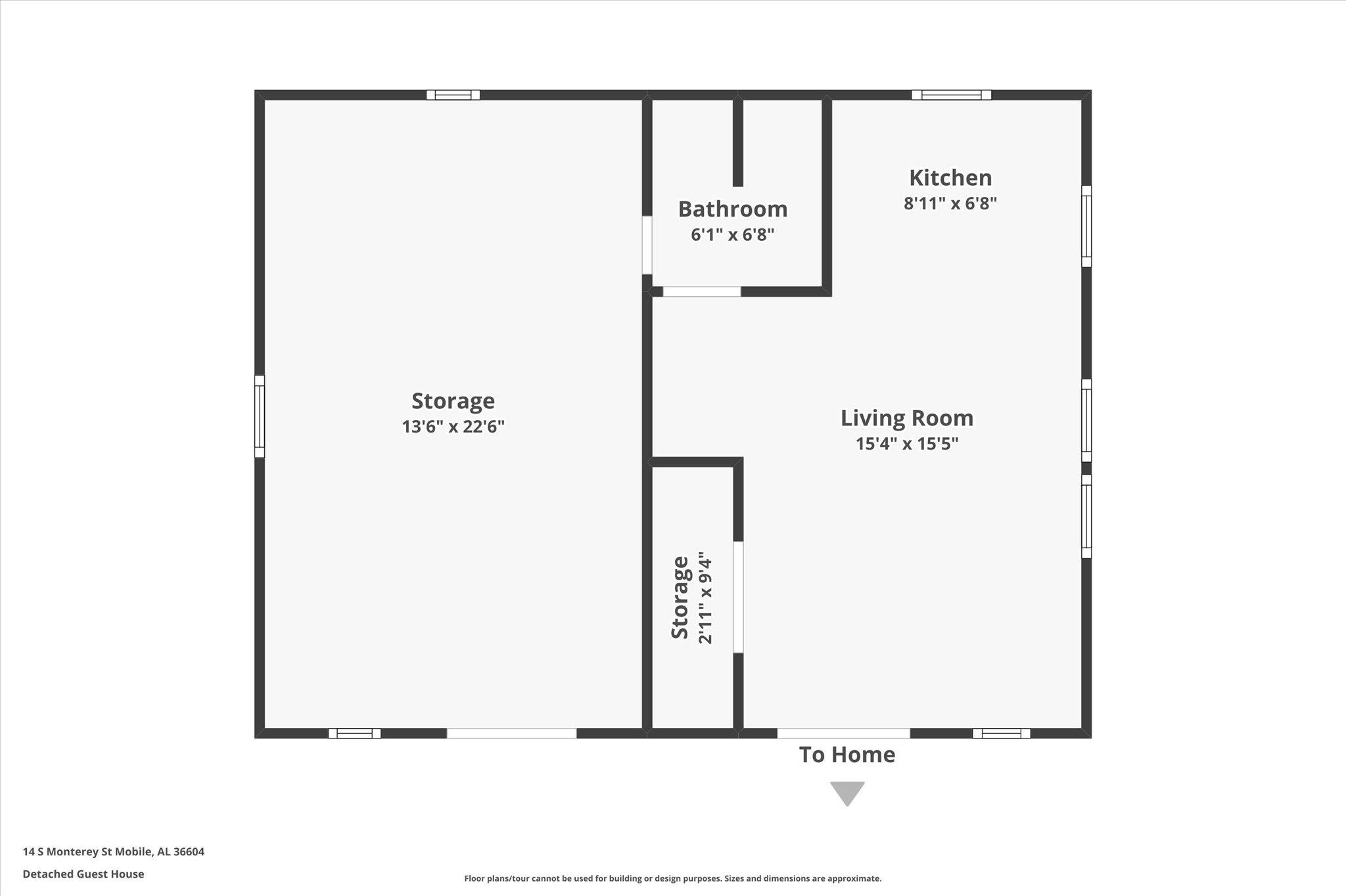 14 South Monterey Street Mobile, AL 36604 - Photo 40 of 41 Floor plan