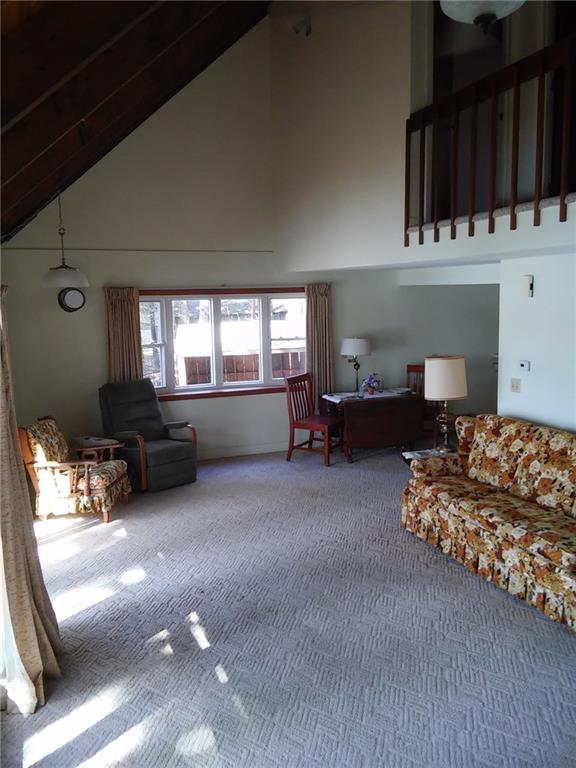 169 Hayden Point Road South Thomaston, ME 04858 - Photo 16 of 35 Large living room with cathedral ceiling