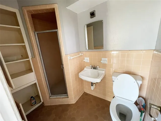 a view of hallway with stairs