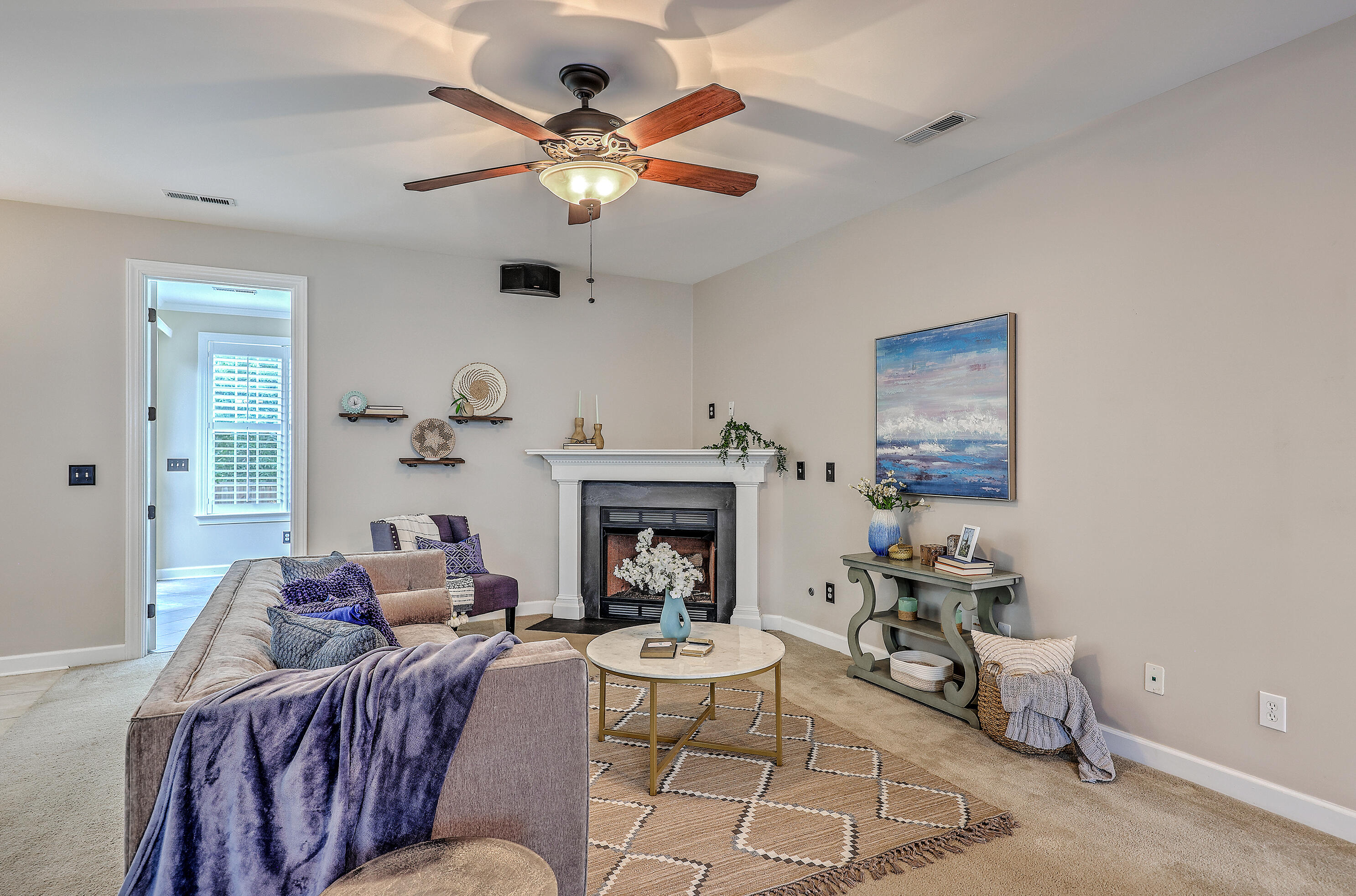 424 Black Horse Road Moncks Corner, SC 29461 - Photo 6 of 34 Living Room w/ Gas Firepace