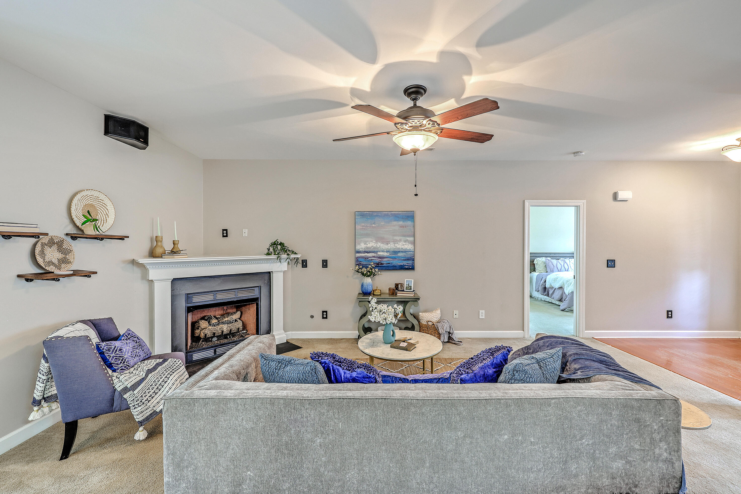 424 Black Horse Road Moncks Corner, SC 29461 - Photo 8 of 34 Living Room w/ Gas Firepace