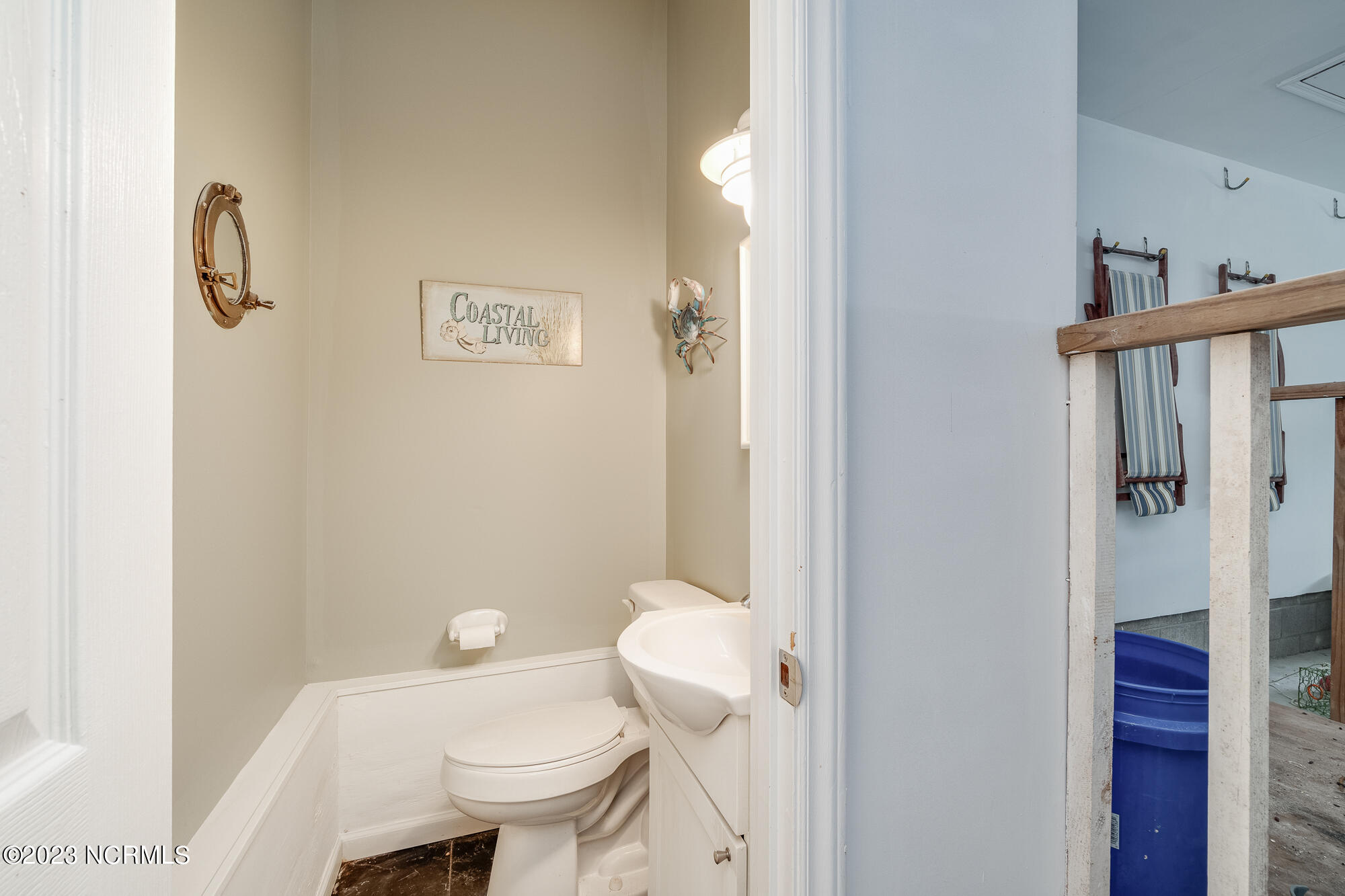 1528 Island Road Harkers Island, NC 28531 - Photo 66 of 79 Half Bath in Garage