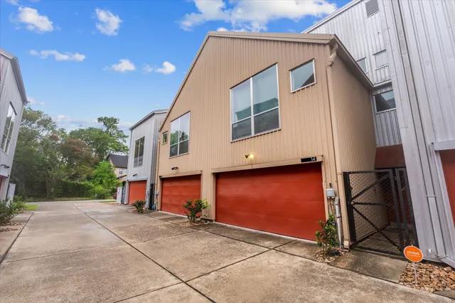 a view of a house with a garage