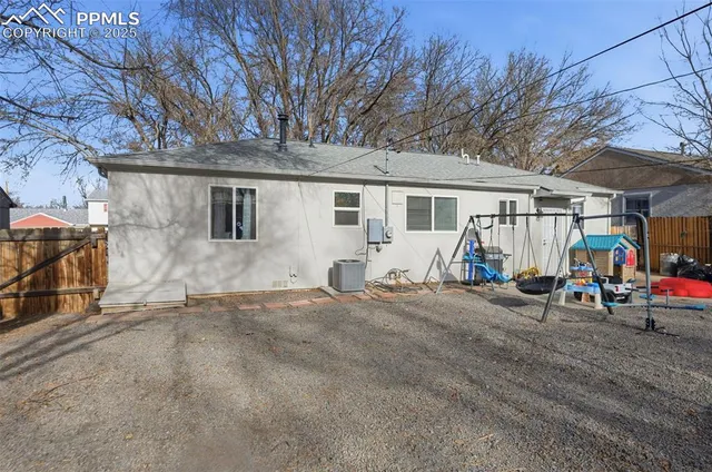 a view of a house with a patio