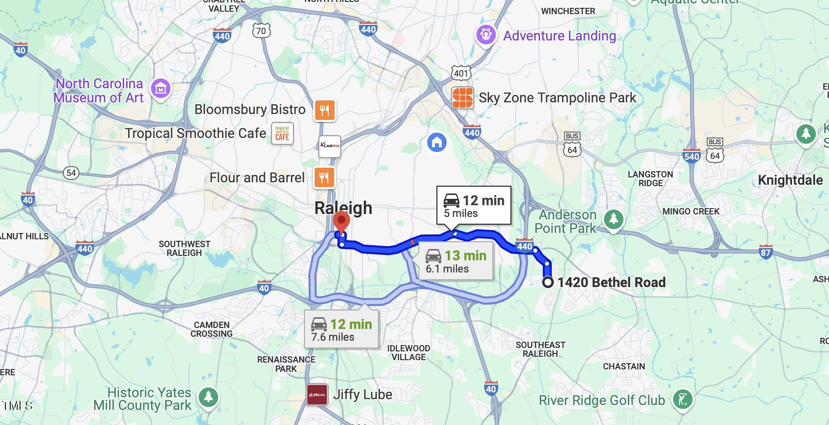 1400 Bethel Road Raleigh, NC 27610 - Photo 6 of 6 a close up of a sign board