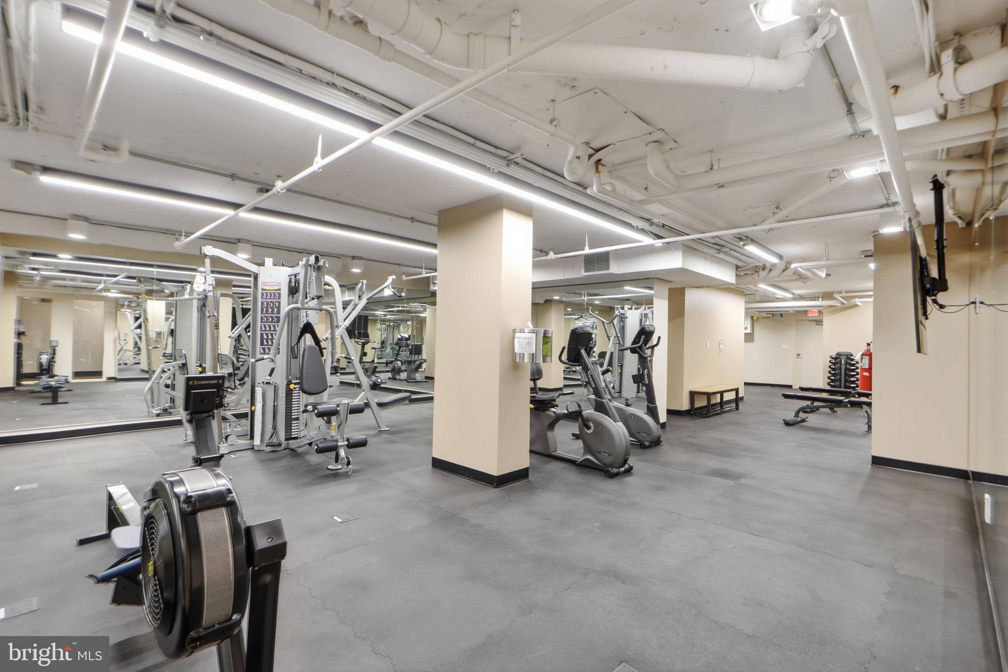 1808 Old Meadow Road, Unit 1201 McLean, VA 22102 - Photo 29 of 37 a view of a room with gym equipment