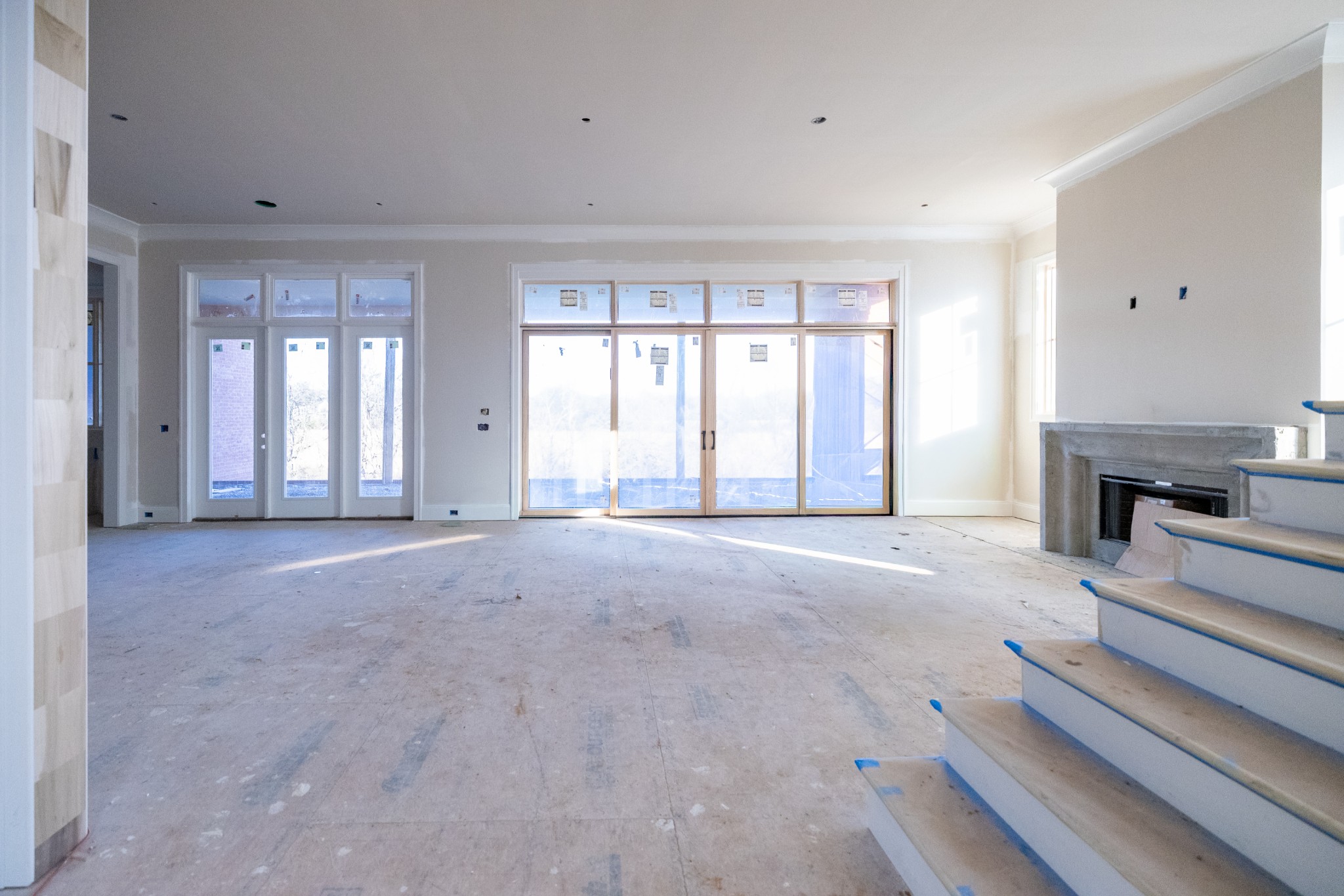 6064 Porters Union Way Arrington, TN 37014 - Photo 44 of 83 a view of an empty room with a fireplace and a window