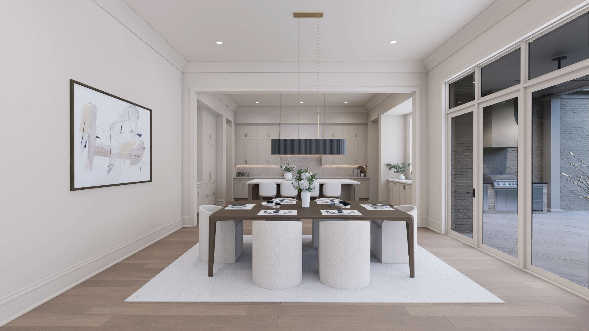 6064 Porters Union Way Arrington, TN 37014 - Photo 9 of 83 a view of a dining room with furniture and wooden floor