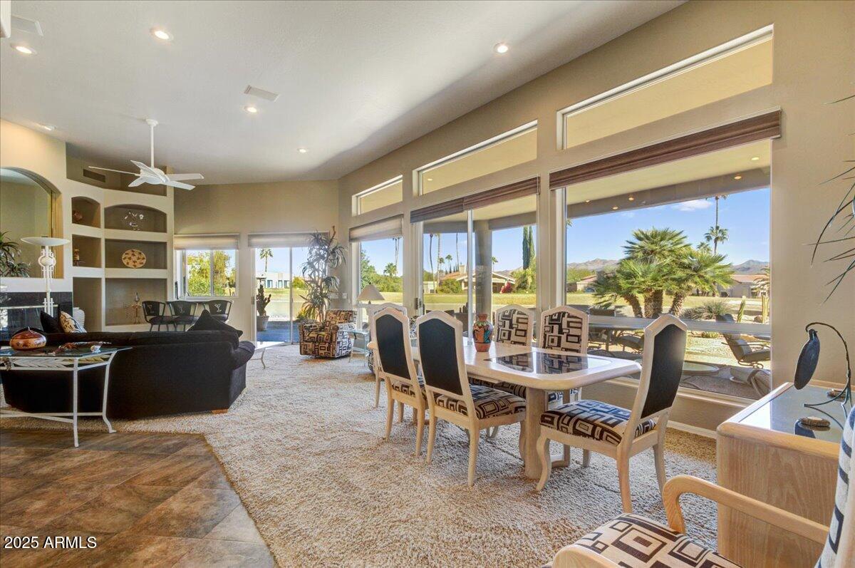 25633 North Abajo Drive Rio Verde, AZ 85263 - Photo 11 of 49 a view of a dining room with furniture window and outside view