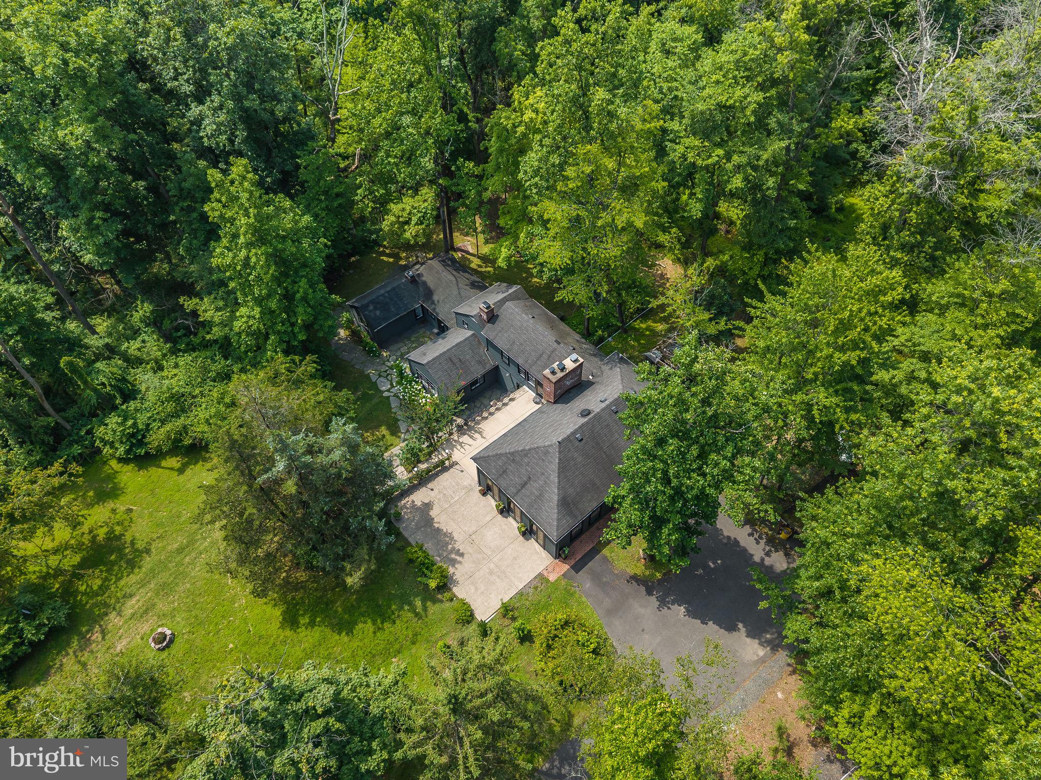 592 Province Line Road Hopewell, NJ 08525 - Photo 45 of 70 an aerial view of a house with a yard