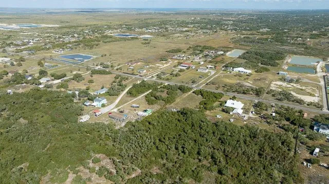 a view of city and ocean