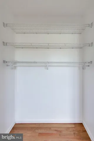 a view of a closet