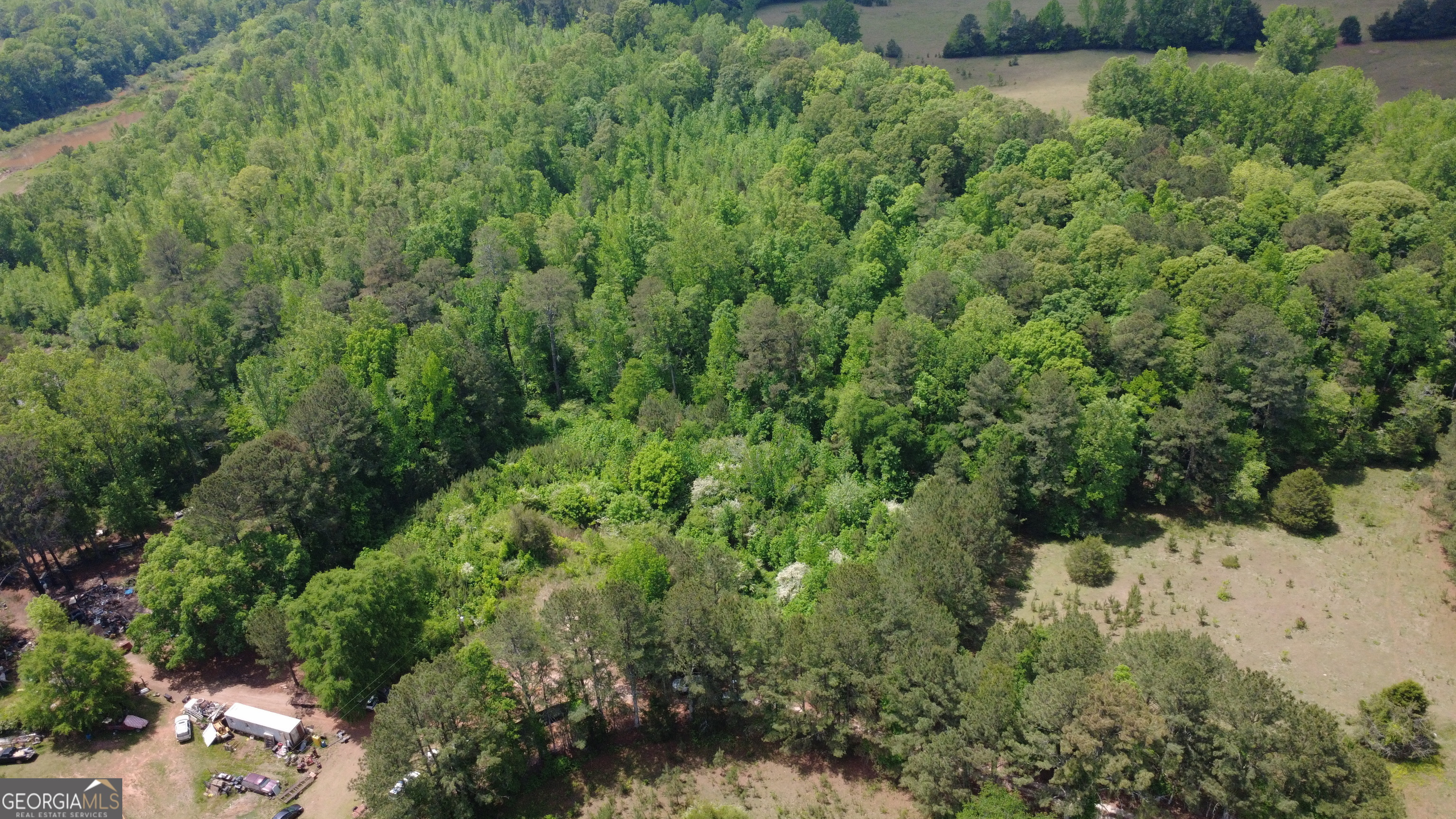 120 Awbrey Road Franklin, GA 30217 - Photo 4 of 6 an aerial view of a house with a yard