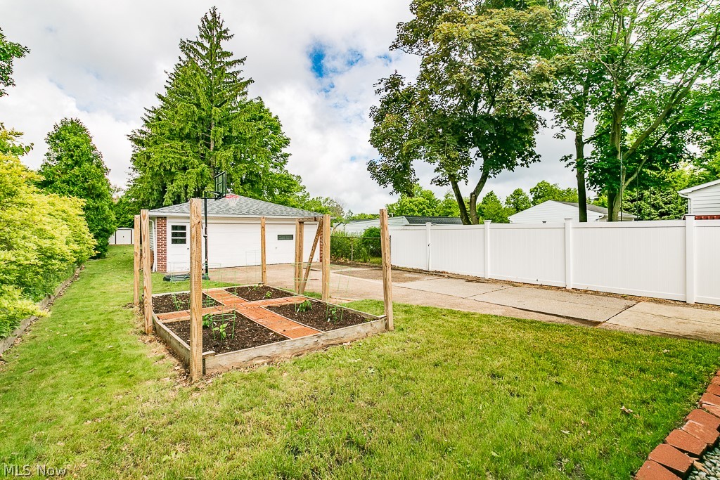 1140 Elmwood Road Cleveland, OH 44124 - Photo 27 of 29 The front part of the backyard currently has a great garden space just in time for summer use!