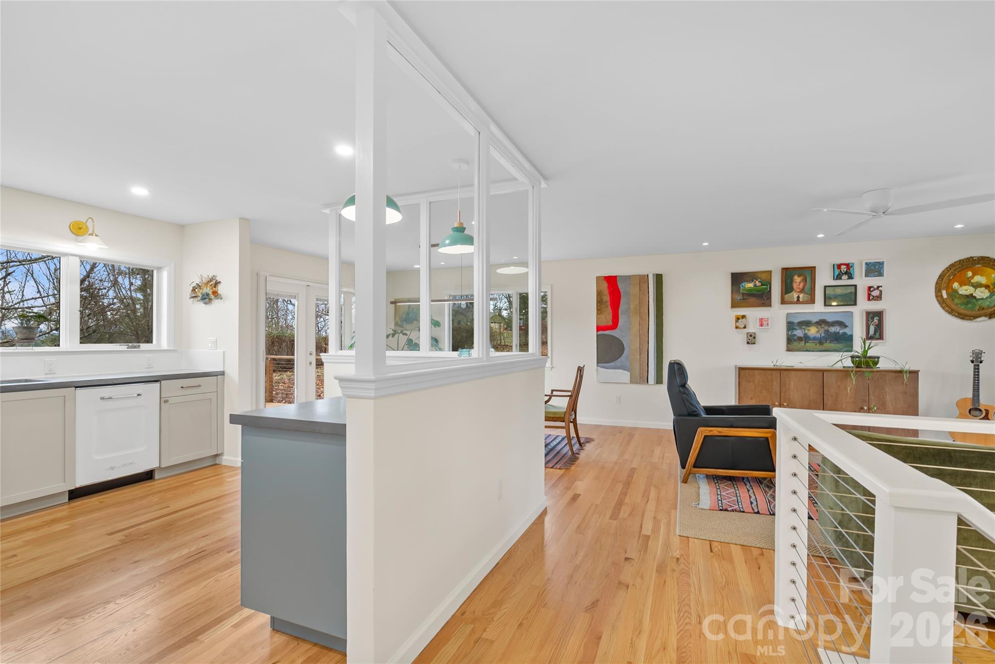 132 Snelson Cemetary Road Leicester, NC 28748 - Photo 3 of 34 a living room with furniture and a wooden floor